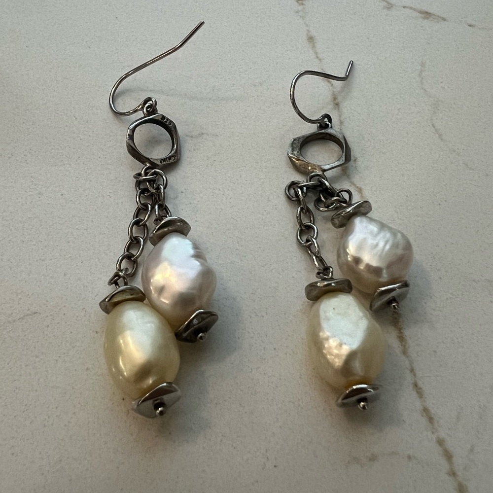 Cultured Freshwater Pearl Drop Earrings